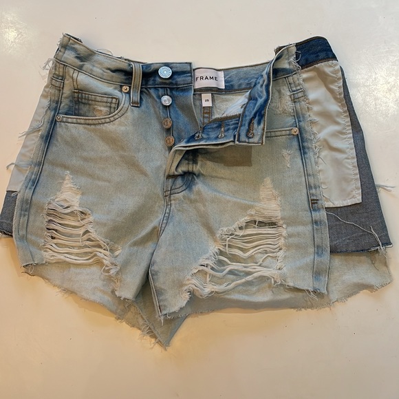 FRAME Denim Shorts Size 25 - Picture 3 of 9